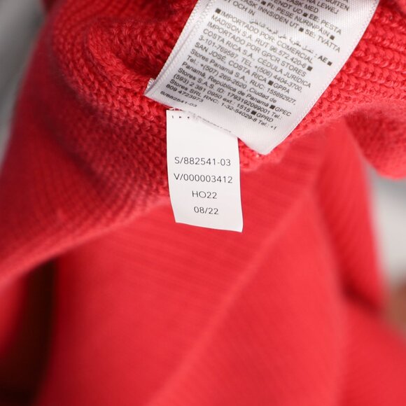 ATHLETA Hanover Refined V-Neck Sweater Merino Wool Blend Amaryllis Pink Size S - Picture 8 of 8